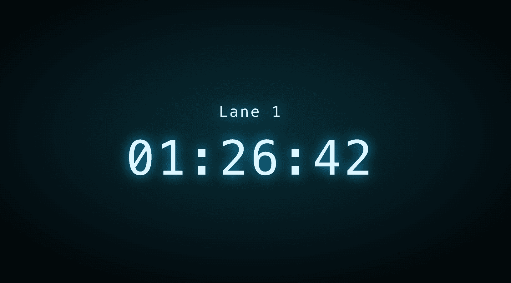 Neon Digital Timer Theme